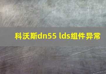 科沃斯dn55 lds组件异常